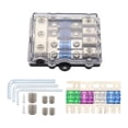 thumbnail image 4 of Bloc de Distribution d'Énergie Fondu Ensemble Résistant à l'Eau Support de Fusible Anl Accessoire de Réparation Automobile Durable pour la Couverture Audio de Voiture Transparente, 4 of 8