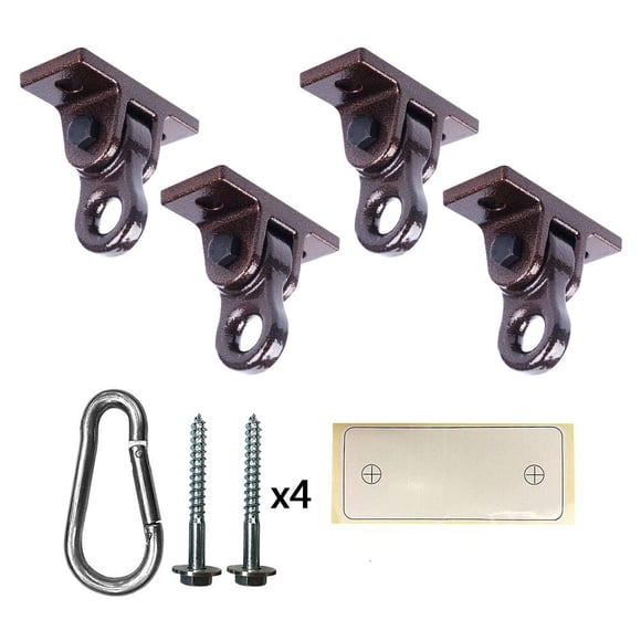 ABUSA Heavy Duty Bronze Swing Hangers Screws Bolts Included Over 5000 lb Capacity Playground Porch Yoga Seat Trapeze Wooden Sets