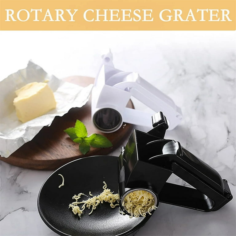 NOGIS Rotary Cheese Grater, Cheese Shredder - Manual Hand Crank Handheld  Cheese Cutter with Stainless Steel Drum for Grating Hard Cheese, Chocolate,  Nuts 