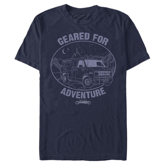 Men's Onward Geared for Adventure Night Graphic Tee Navy Blue Large