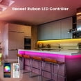 thumbnail image 2 of Luz Led RGB, Tira Led con Control Remoto, Aplicación Bluetooth para Controlar la Tira Led en Sincronización con la Música [Clase de eficiencia energética A] 15 m, 2 of 5