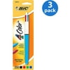 BIC 4-Color Retractable Ball Pen, Assorted Colors, 3-Pack Bundle