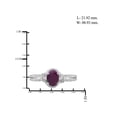 thumbnail image 4 of 3/4 Carat T.G.W. Ruby And White Diamond Accent Sterling Silver Ring, 4 of 4