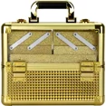 thumbnail image 3 of Ver Beauty Gold Aluminum Makeup Train Case – 4 Trays & Clear Top, 3 of 8