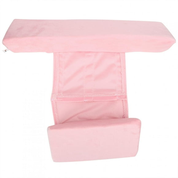 Almohada de cuña para dormir de lado para bebés, almohada de peinado, posicionador de sueño lateral para bebés, antiescupir leche (rosa)