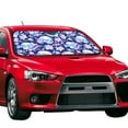 thumbnail image 2 of Bingfone crystal Skull flower leaf Car Windshield Sun Shade Protector Keep Your Vehicle Cool Sun Shield Visor Cover Foldable for Car Truck SUV-Small, 2 of 8