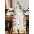 thumbnail image 2 of Table Runners 72 Inches Long Dress Scarves, Fall Grey Orange Farmhouse Kitchen/Dining Table Runner, Coffee Tablerunners, Thanksgiving Pumpkins Vintage Maple Leaf 13x72 Inch, 2 of 7