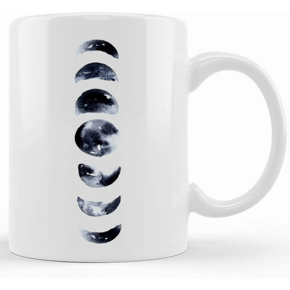 Moon Phases Mug Moon Child Coffee Cup, Ceramic Novelty Coffee Mug, Tea Cup, Gift Present For Birthday, Christmas Thanksgiving Festival, 11oz Sarcasm With Sayings Mug