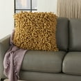 thumbnail image 4 of Mina Victory Sofia Fabric Sponge Finger Throw Pillow in Mustard Yellow, 4 of 5