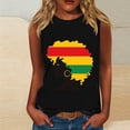 thumbnail image 2 of ZQUUVOU Tank Top For Women Casual Round Neck Ruffle Hem Tops (Black,S), 2 of 4