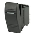 thumbnail image 2 of 4" Black BEP Marine DPST Durable Contura Switch - 1 Amber LED, 2 of 2