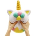 thumbnail image 5 of Donut gigante de unicornio de 5 pulgadas, blando y perfumado, de elevación lenta, para aliviar el estrés, para niños (blanco), 5 of 5