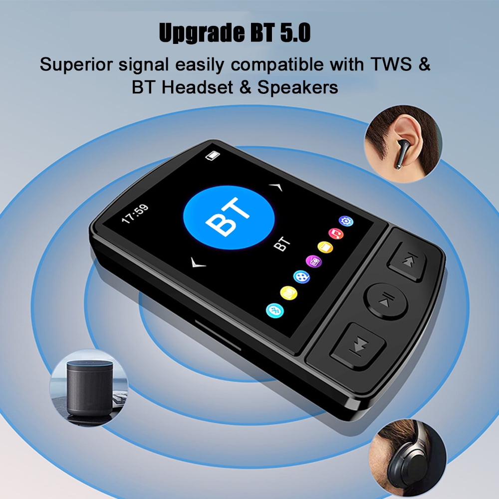Nishore MP4 player,Mp3 With Portable Player Portable With Radio Student Player With Bt5.0 Screen Radio E-book Portable Sound Portable Player