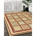 thumbnail image 3 of Ahgly Company Machine Washable Indoor Round Abstract Red Fox Red Area Rugs, 3' Round, 3 of 7