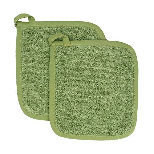 Ritz Royale Collection 100 Cotton Terry Cloth Pot Holder Set, Kitchen