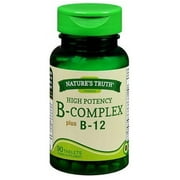 6 Pack - Nature's Truth High Potency B-complex Plus B-12, 90 ea