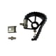 thumbnail image 1 of Batería de un solo pedal y doble cadena, accesorios para instrumentos musicales de conveniencia. negro, 1 of 9