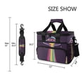 thumbnail image 3 of FORMRS Insulated Cooler Bag 24 Cans Capacity Soft Leakproof Lunch Box with Side Pockets, Colorful UFO, 3 of 7