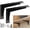Black Load, variant on 4 Pack Heavy Duty Shelf Brackets 16 Inch by – Decorative L Bracket for Shelves, Metal Shelf Support Bracket, Wall Mounted Countertop Iron Corbels, Floating Black Shelving Brackets