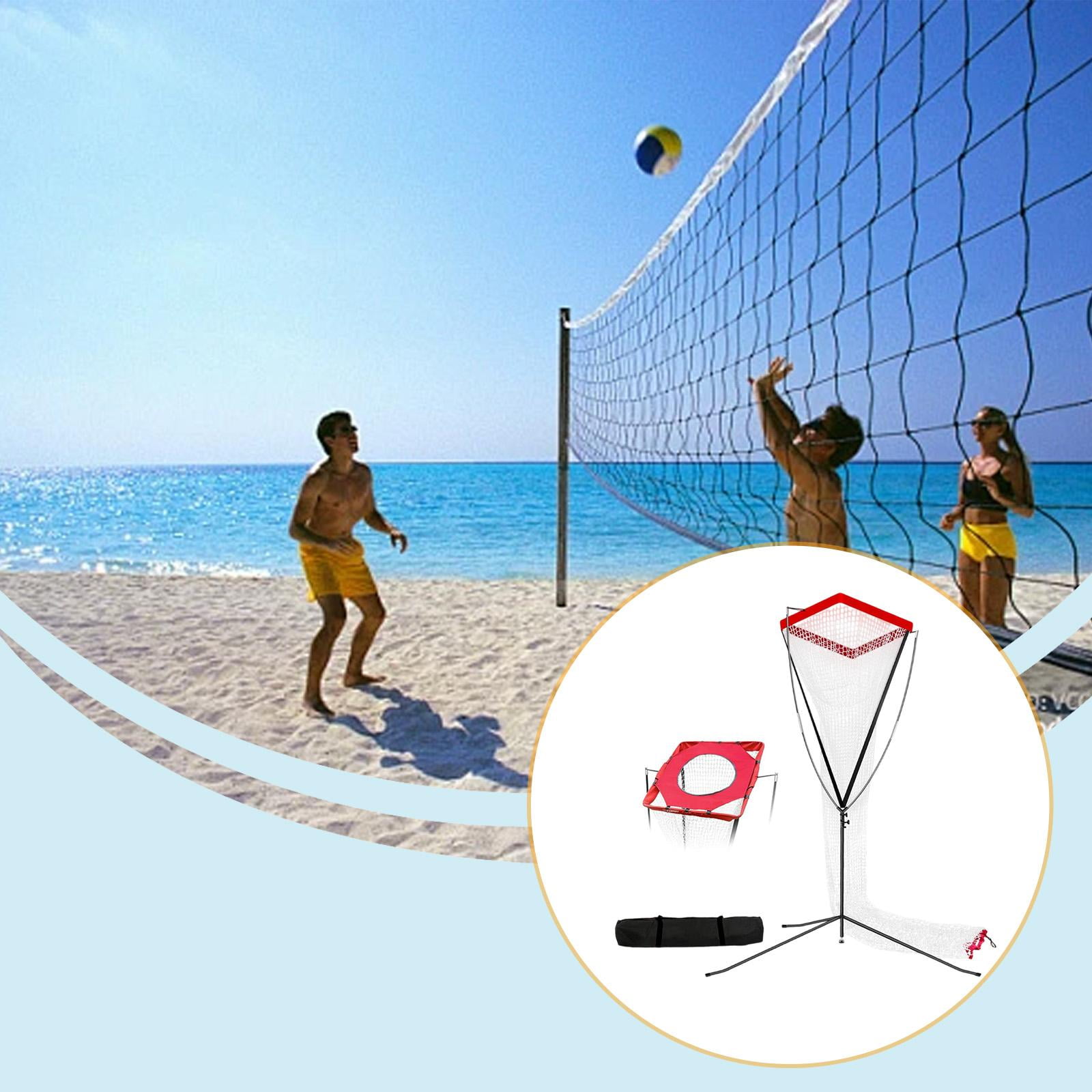 Abbraccia Volleyball Setter Training Net with Adjustable Angle, Height, And Drawstring Closure. Simple Training Equipment That Helps with Setting And