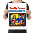 thumbnail image 2 of Family Drama Beats Reality TV - Family Humor Enthusiast - 13x19 Poster Print, 2 of 4