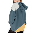 thumbnail image 5 of Otqutp Kids Girls Cute Hoodies for Oversized Long Sleeve Drawstring Hooded Sweatshirt Gradient Teen Girls Pullover Tops witrh Pocket for 2-13 Years(Navy,2-3 Years), 5 of 5
