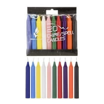 Mega Candles - Unscented 4 Inch Mini Chime Ritual Spell Taper Candles - Set of 20
