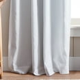 thumbnail image 4 of Martha Stewart Lido Curtain Panel Pair, White, Back Tab, Blackout, Indoor, Adult, 2 Piece Set, 50" x 84", 4 of 18