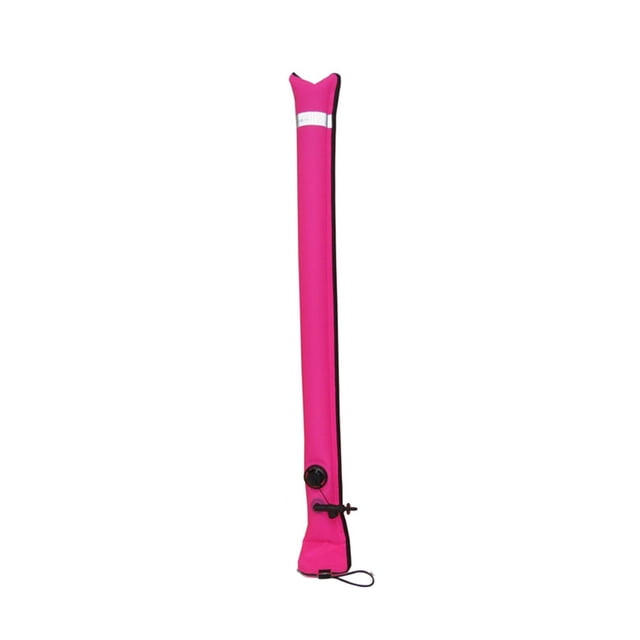 Buceo Marcador de superficie Boya Salchicha Tubo de señal SMB con válvula Cinta reflectante Submarino Flotante Deportes acuáticos Accesorios Válvula grande, Rosa kenally OD003515-03