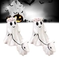 thumbnail image 2 of Adorable figura de fantasma con perro mascota,linda decoración de Halloween para el hogar y la oficina,espeluznante y divertida(Buy 2 Save 10%), 2 of 5