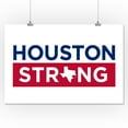 thumbnail image 2 of Houston, Texas, Houston Strong State Outline (16x24 Giclee Gallery Art Print, Vivid Textured Wall Decor), 2 of 3