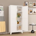 thumbnail image 5 of Erosoei Contemporary Metal Storage Cabinet with 2 Doors and 3 Adjustable Shelves, 47.3"H, 5 of 6