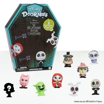 Disney Doorables Tim Burton’s The Nightmare Before Christmas Collection Peek, Includes 8 Exclusive Mini Figures, Styles May Vary, Officially Licensed Kids Toys for Ages 5 Up, Gifts and Presents
