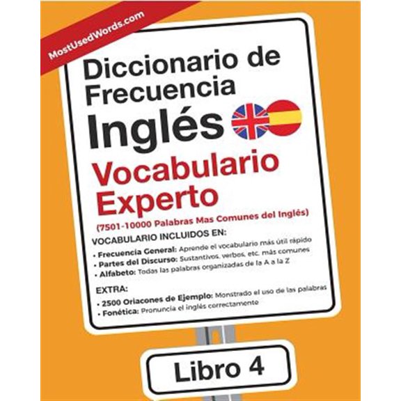 Pre-Owned Ingls Diccionario de Frecuencia - Ingls - Vocabulario Experto: 7501-10000 Palabras Mas Comunes del Ingles, Book 4, (Paperback)