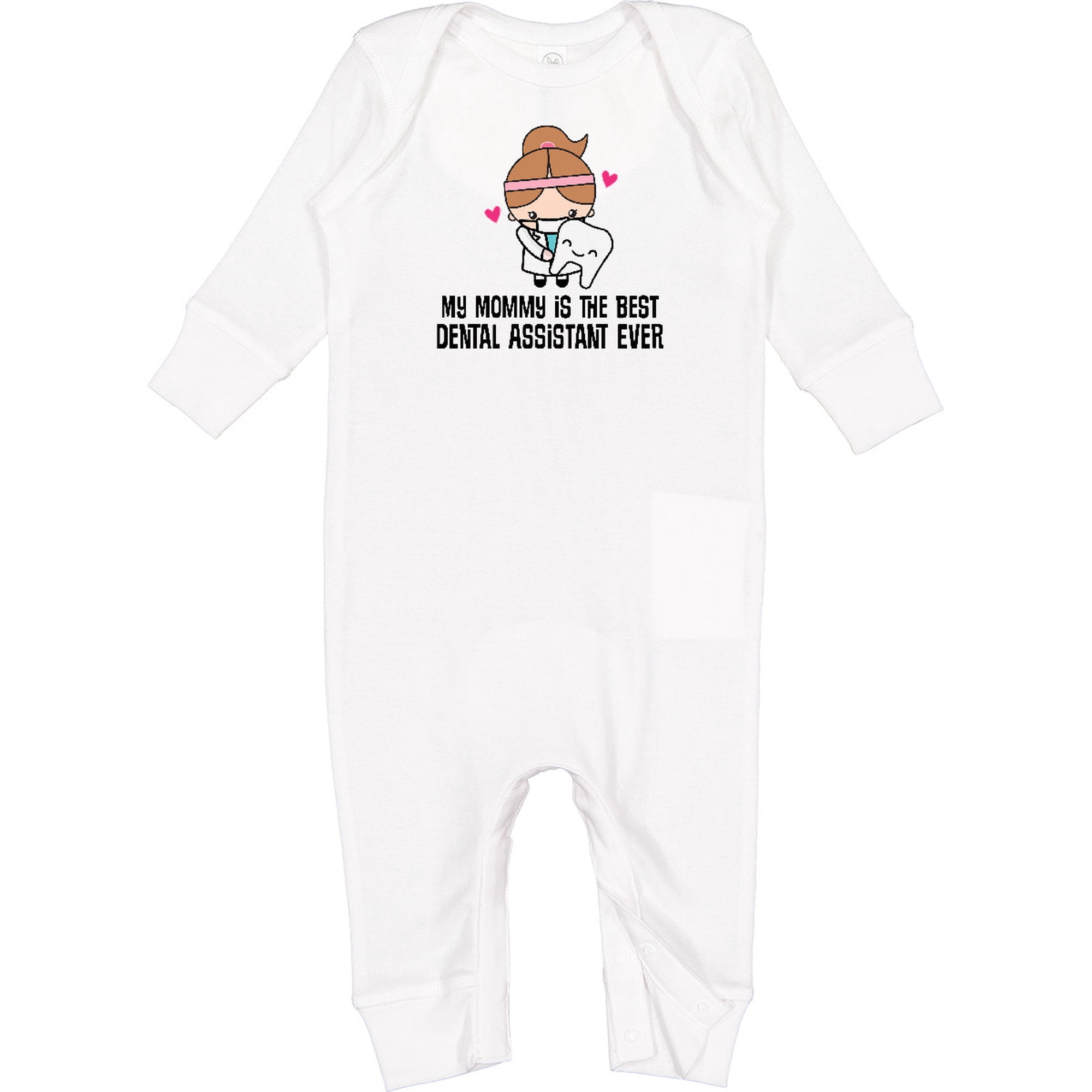 Inktastic Dental Assistant Mommy Baby Romper Coveralls