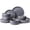Misty-Blue-Service for 4 (Standard Dinner Set), variant on Nebula Plates And Sets 12 Pieces Dinnerware Dishes Set For 4 Creamy White With Colorfulles