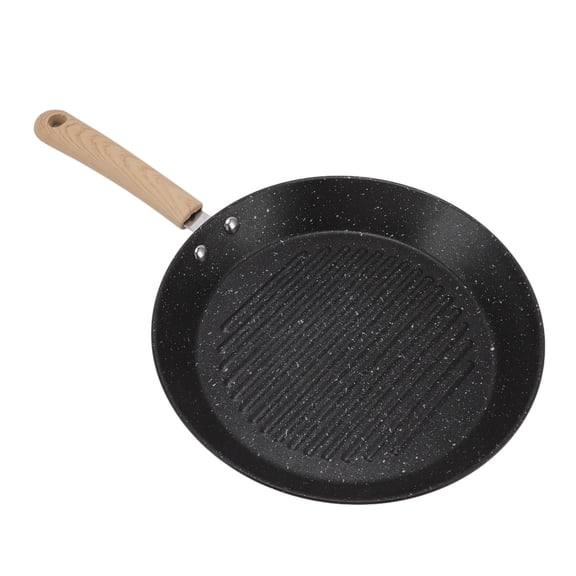 Sartén redonda universal antiadherente multifuncional de fondo plano para desayuno
