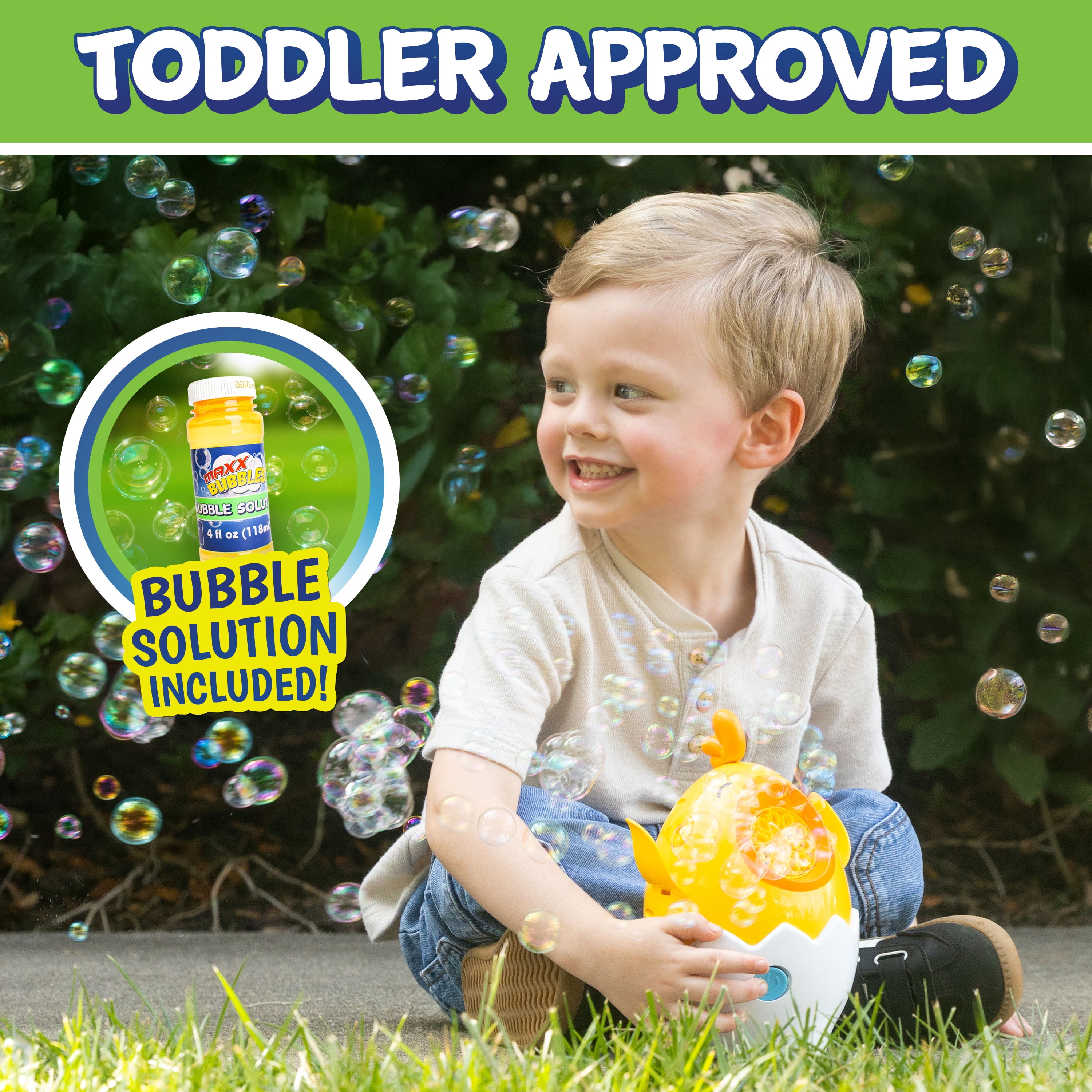 Play Day Dancing Chick Bubble Blower with 4 fl oz solution for Children Ages 3 and up
