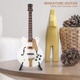 thumbnail image 2 of Mini guitarra CHAO instrumento musical blanco decoración con soporte y caja regalo de Navidad, 2 of 5