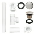 thumbnail image 6 of Westbrass Sch. 40 PVC Bathtub Assembly with Tip-Toe Drain and No-Hole Overflow, Satin Nickel, 6 of 15