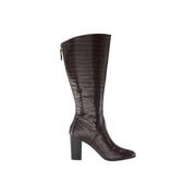 Anne Klein Women's Nastya Knee High Wide Calf Boots Brown Size 9.5 WC
