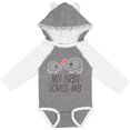 thumbnail image 3 of Inktastic My Nan Loves Me Grandchild Boys or Girls Long Sleeve Baby Bodysuit, 3 of 5