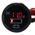 thumbnail image 2 of Medidor Digital LED Rojo shamjiam Voltímetro A Prueba De Agua 12V-24V Voltímetro digital LED rojo para coche, 2 of 8