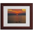 thumbnail image 2 of Trademark Fine Art "Sunset Paddle" Canvas Art by Kurt Shaffer, Wood Frame, 2 of 3