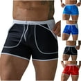 thumbnail image 7 of Lovskoo Mens Solid Color Quick Dry Low Rise Drawstring Square Leg Swim Trunks Bathing Suit Underwear Comfortable Lightweight, 7 of 7