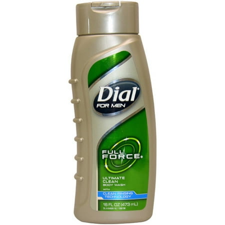 Dial for Men Body Wash, Full Force, 16 Ounce [] (Best Male Body Wash For Dry Skin)