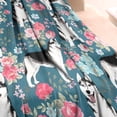 thumbnail image 3 of Husky Dog Flower Floral Blanket,Comfortable Soft Lamb Wool Throw Blanket,All Season,Warm Lightweight Blankets for Sofa Bed Couch Living Room Chair,60"x80", 3 of 4