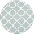thumbnail image 2 of Safavieh Dhurries Light Blue Contemporary Rug - Round 6', 2 of 3