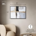 thumbnail image 5 of Art Remedy Elegant Minimalist Canvas, 30" x 24", Black Frame, Cracks of Creation IV, 5 of 7