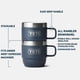 thumbnail image 2 of Taza YETI Rambler apilable de acero inoxidable de 180 ml, paquete de 2 unidades, color rosa, 2 of 8